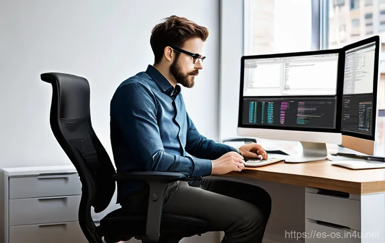 리눅스에서 사용 가능한 데스크톱 환경 비교 - **Prompt 1: A Minimalist and Productive Linux Workspace**
    A person, appearing as a professional ...