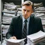 Home 13 운영체제별 디스크 조각 모음 도구 - **Prompt for HDD Fragmentation (Disorganized Data Analogy):**
"A cluttered, old-fashioned office...